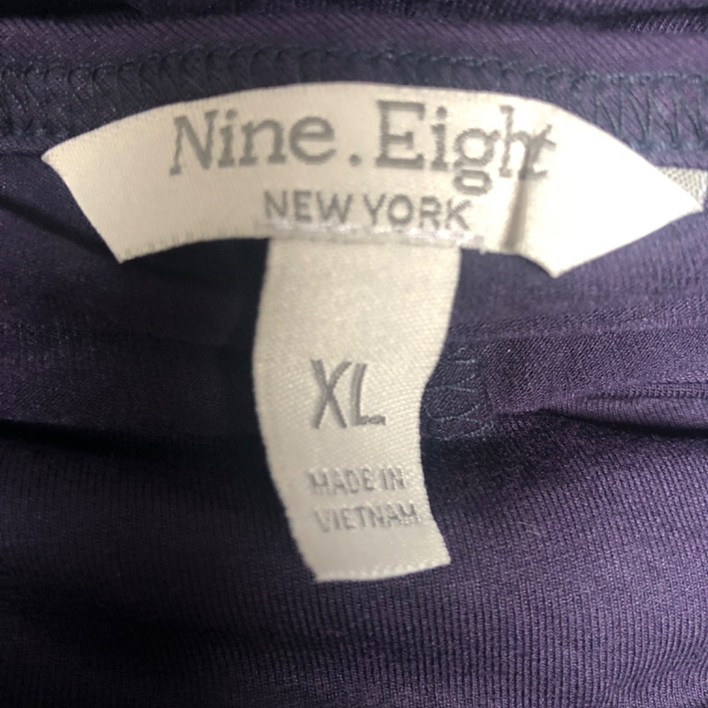 Nine. Eight New York Women’s Navy Long Sleeve T-Shirt Dress Size XL NWT - Picture 11 of 11